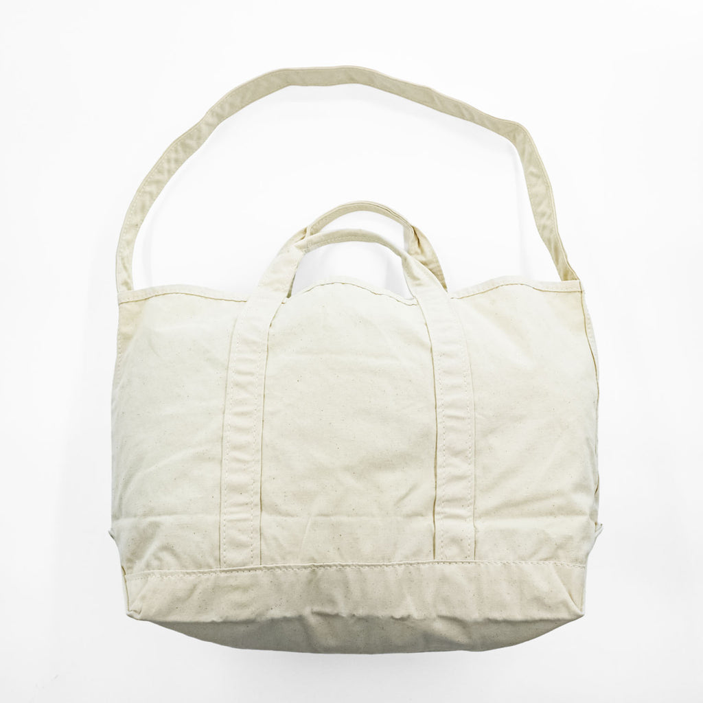 L.L.Bean Cotton Canvas 2-Way Tote Bag Natural Made in Vietnam