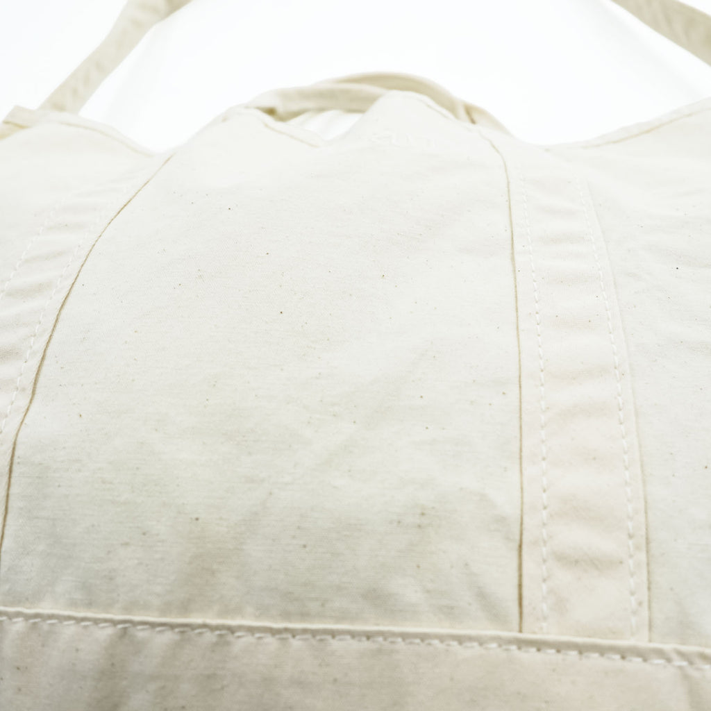 L.L.Bean Cotton Canvas 2-Way Tote Bag Natural Made in Vietnam