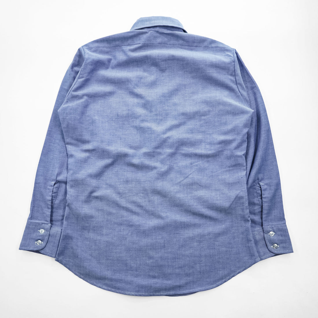 Levi's 80年代 USA製 ヴィンテージ 長袖シャツ M ブルー 白タブ フラップ ダブルポケット 60665-0813