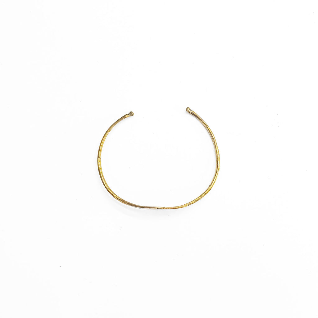 Vintage Tuareg Style Brass Cuff Bracelet バングル 真鍮 ブラス ゴールド 彫金 トライバル