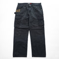 Wrangler カーゴ ワークパンツ L ブラック リップストップ RIGGS WORKWEAR ダブルニー 103W060BL