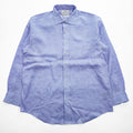 Brooks Brothers リネン100% 長袖シャツ XL ブルー LUXURY SHIRT 麻 THOMAS MASON