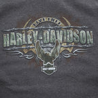 HARLEY DAVIDSON クルーネックスウェット トレーナー L グレー 裏起毛 5546