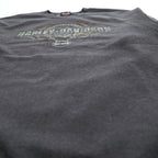 HARLEY DAVIDSON クルーネックスウェット トレーナー L グレー 裏起毛 5546