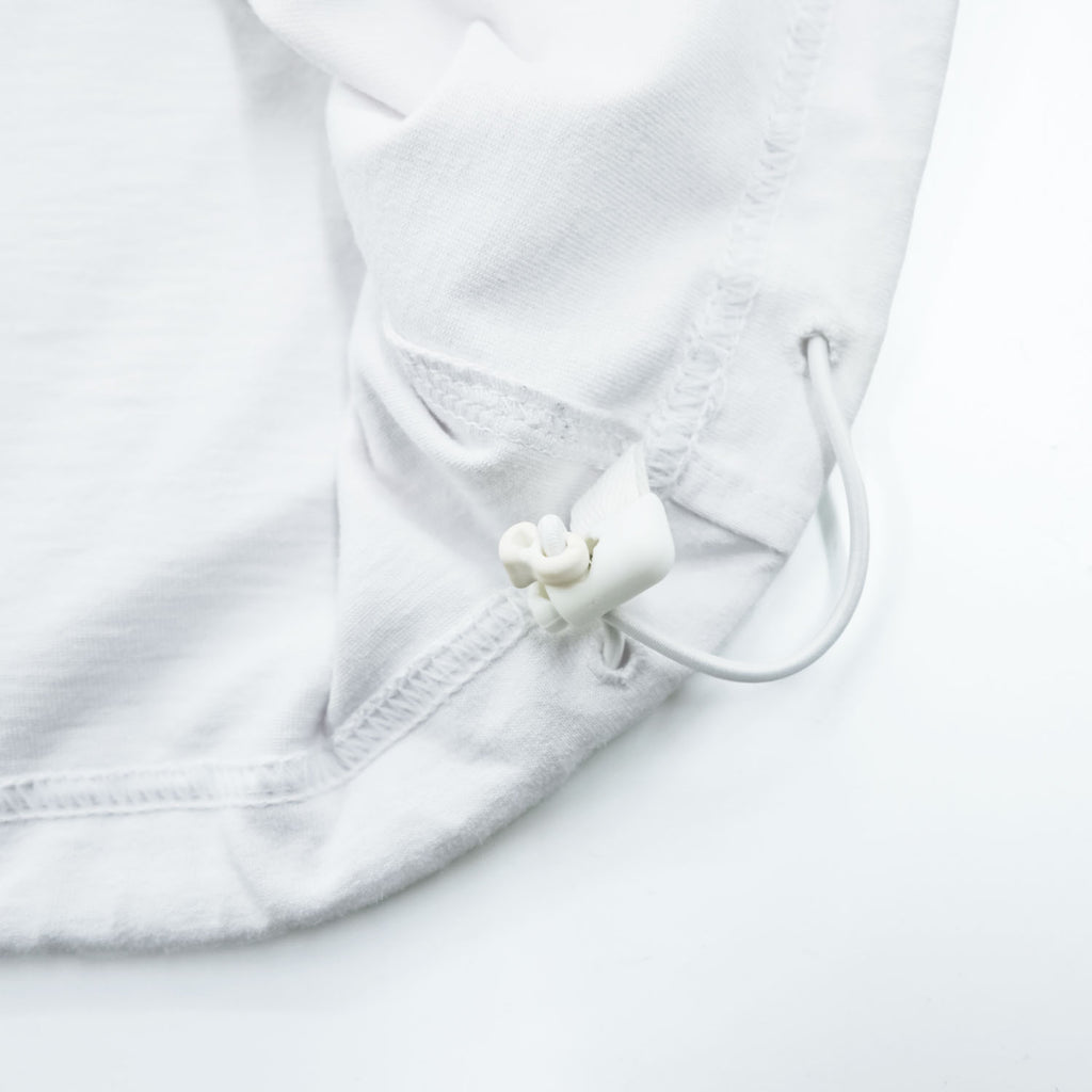 DAIWA PIER39 テックドローストリング Tシャツ TECH DRAWSTRING S/S TEE L ホワイト ドローコード BE-41024