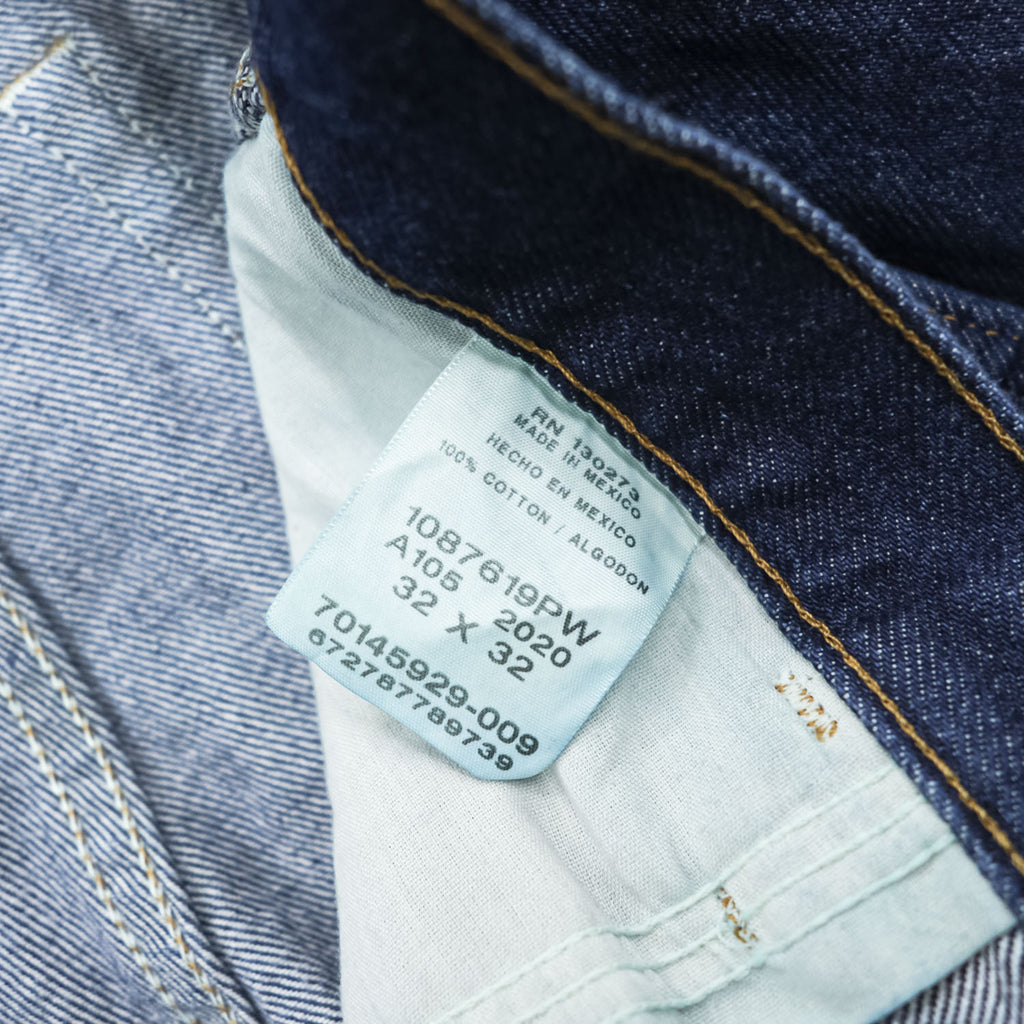 RUSTLER ( Wrangler ) デニムパンツ ジーンズ M インディゴ ブルー リジッド 濃紺 1087619PW
