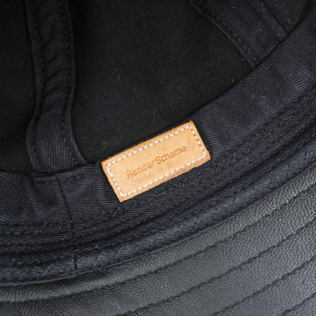 Hender Scheme レザー セーラーハット sailor hat with sheep バケットハット 羊革 シープレザー