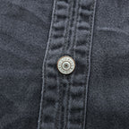 Levi's 90年代 ヴィンテージ 長袖デニムシャツ M ブラック RED TAB JEANS メタルボタン 60560-1361
