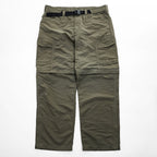 THE NORTH FACE アウトドア コンバーチブルパンツ 2WAY ショートパンツ L カーキ グリーン 防水  ワイド ベルト付 A4J0