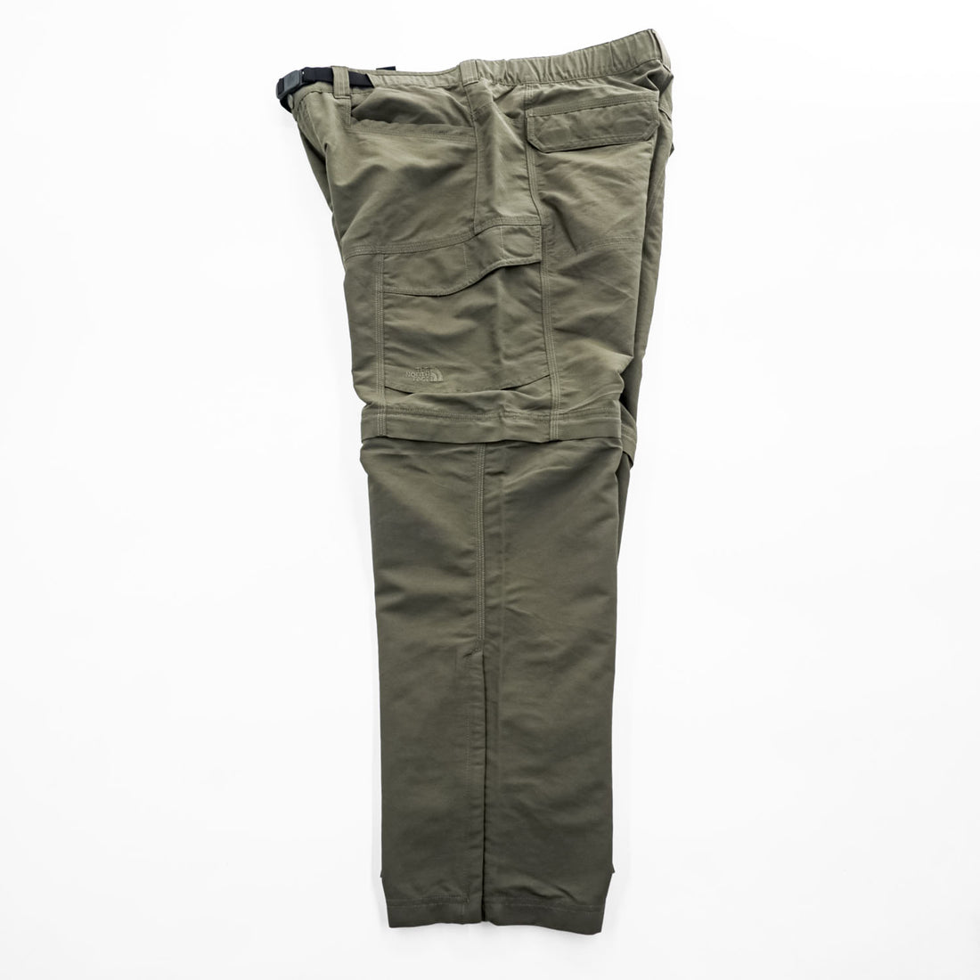 THE NORTH FACE アウトドア コンバーチブルパンツ 2WAY ショートパンツ L カーキ グリーン 防水  ワイド ベルト付 A4J0