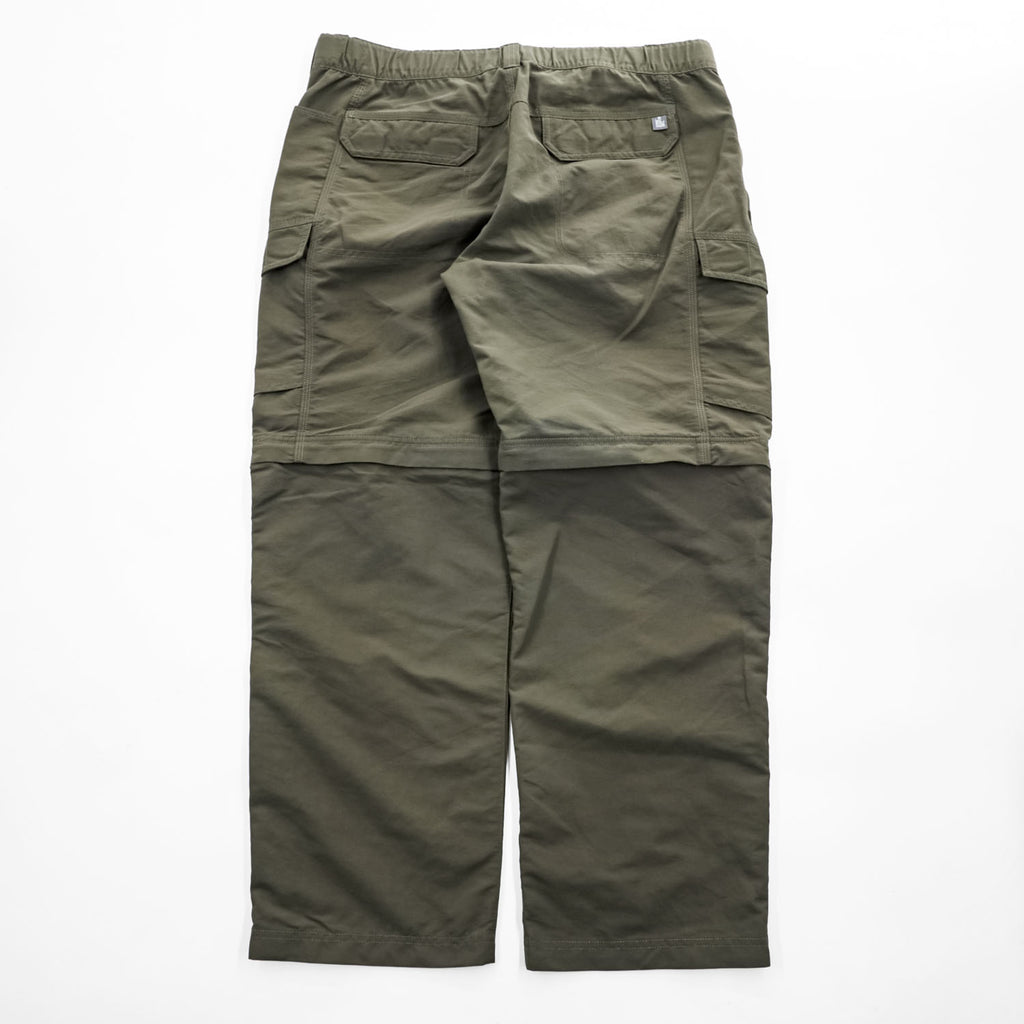 THE NORTH FACE アウトドア コンバーチブルパンツ 2WAY ショートパンツ L カーキ グリーン 防水  ワイド ベルト付 A4J0