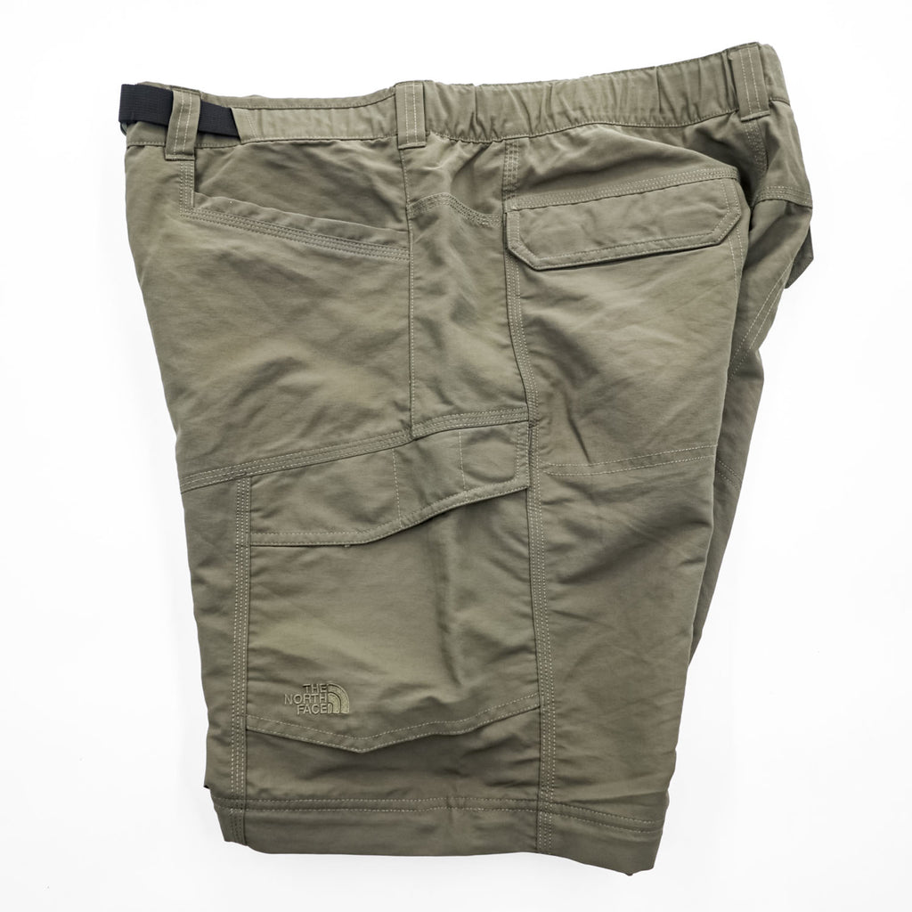 THE NORTH FACE アウトドア コンバーチブルパンツ 2WAY ショートパンツ L カーキ グリーン 防水  ワイド ベルト付 A4J0