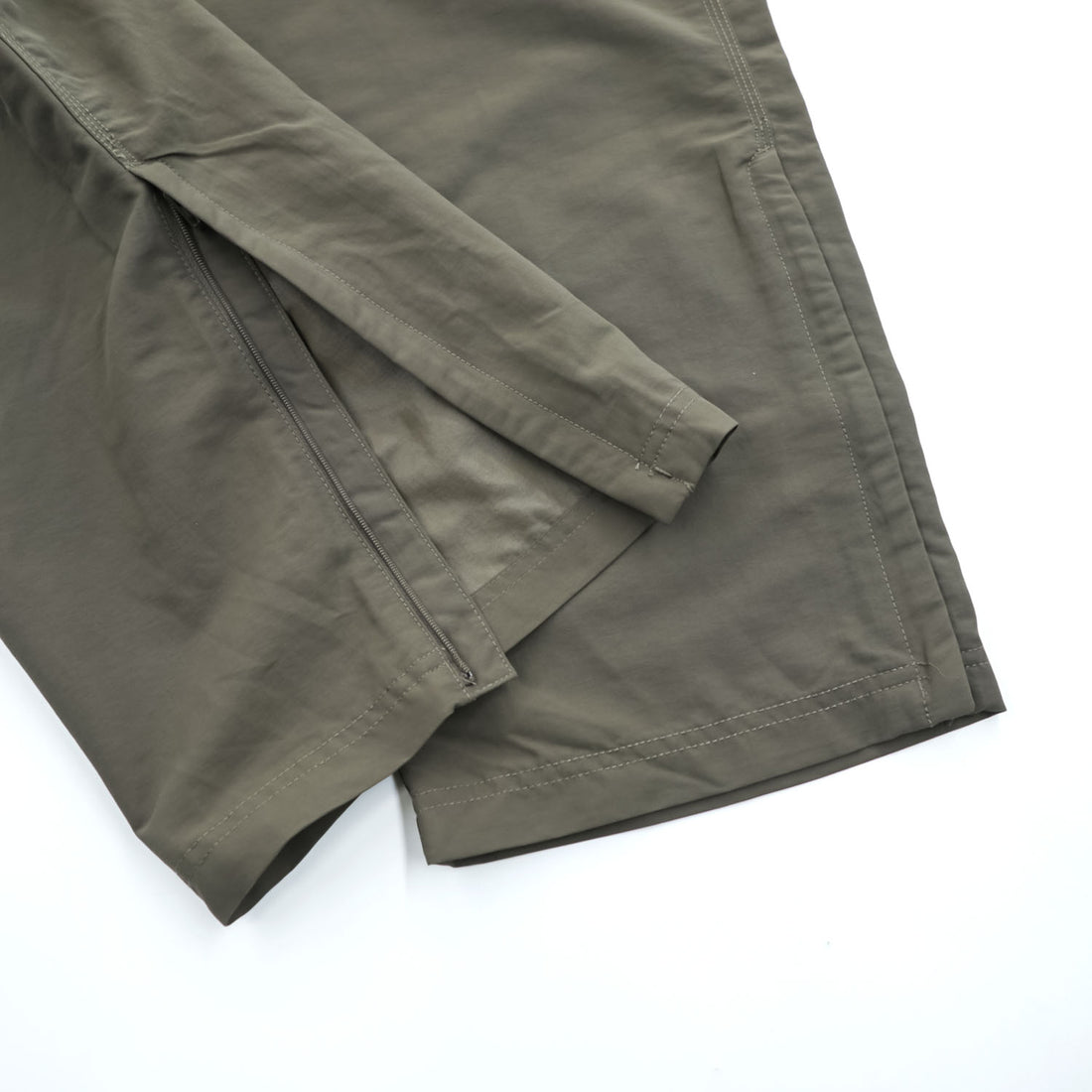 THE NORTH FACE アウトドア コンバーチブルパンツ 2WAY ショートパンツ L カーキ グリーン 防水  ワイド ベルト付 A4J0