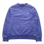 Polo Ralph Lauren クルーネック スウェット トレーナー L ブルー スモールポニー ロゴ 刺繍 トルコ製