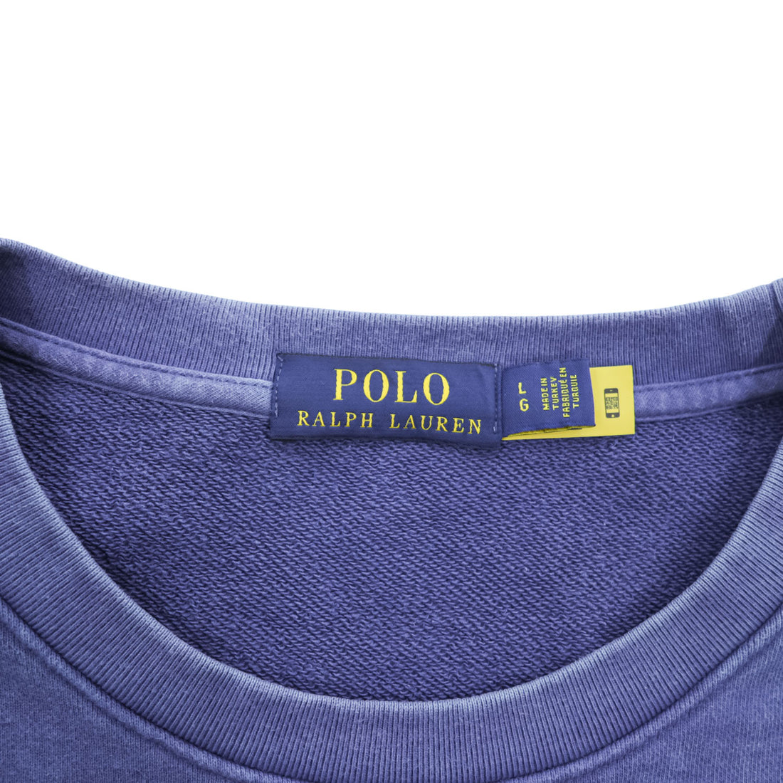 Polo Ralph Lauren クルーネック スウェット トレーナー L ブルー スモールポニー ロゴ 刺繍 トルコ製