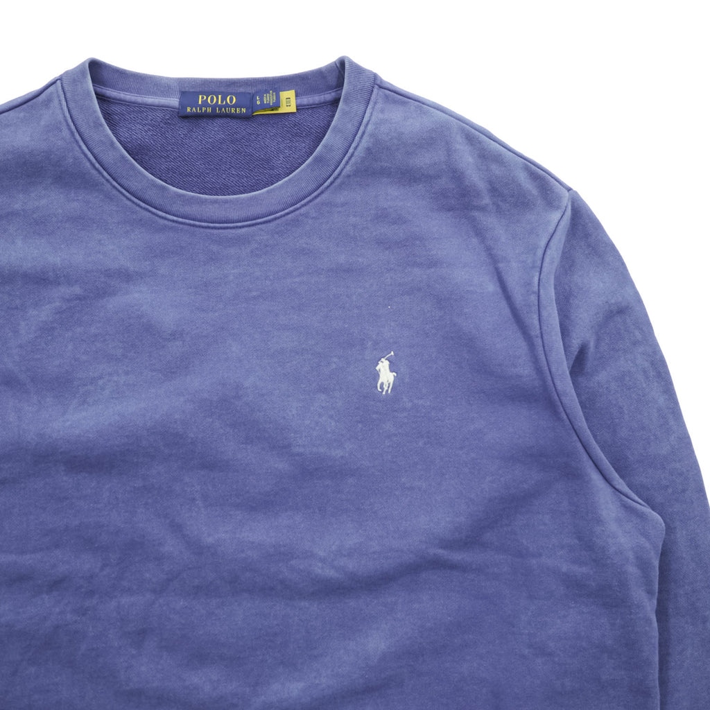 Polo Ralph Lauren クルーネック スウェット トレーナー L ブルー スモールポニー ロゴ 刺繍 トルコ製