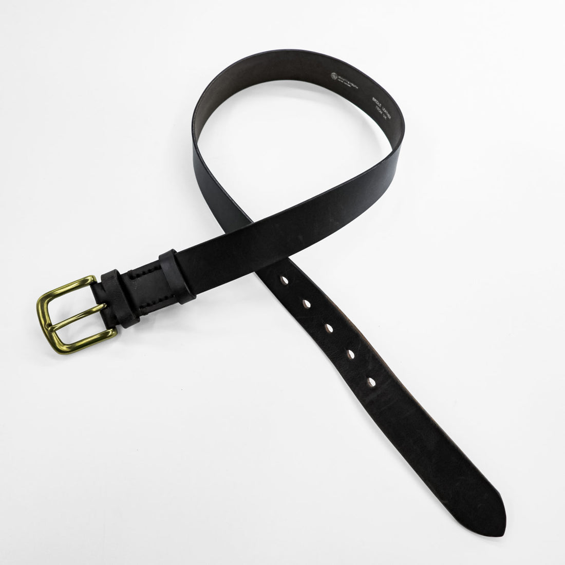 BEAUTY&YOUTH UNITED ARROWS 英国製 ブライドルレザー ベルト ブラウン ゴールド バックル イギリス製