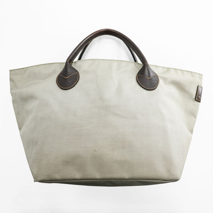 Hervé Chapelier 1407C 舟型 トートバッグ コーデュラ レザーハンドル ジップトップ フランス製