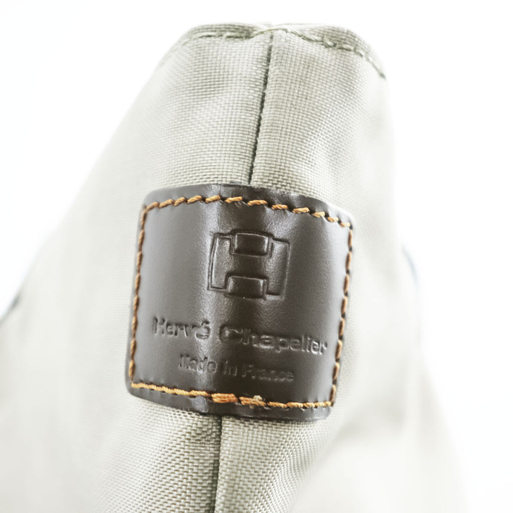 Hervé Chapelier 1407C 舟型 トートバッグ コーデュラ レザーハンドル ジップトップ フランス製