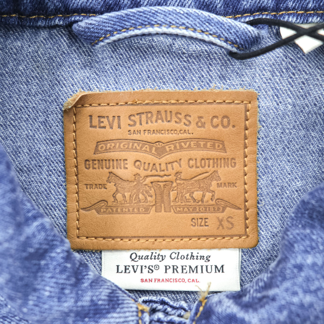 Levi's デニム トラッカージャケット Gジャン XS インディゴ ブルー オーバーサイズ PREMIUM A0811-0000 未使用品