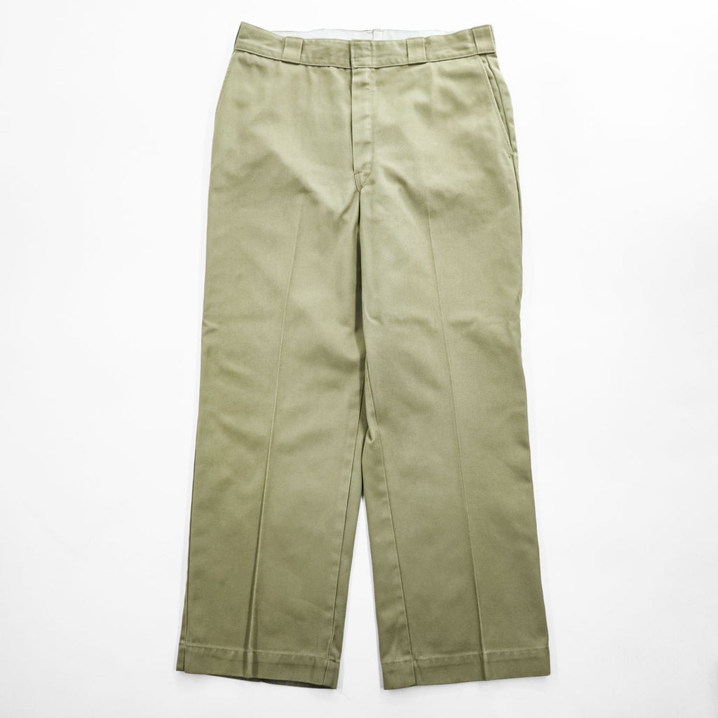 Dickies 90年代 USA製 ヴィンテージ 874 ワークパンツ チノパンツ L ベージュ 圧着タグ TALONジップ S874A