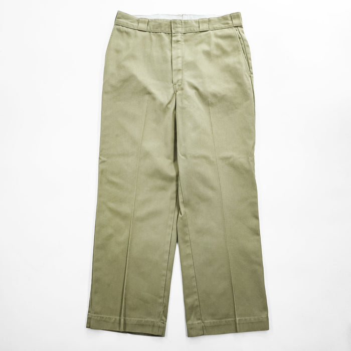 Dickies 90年代 USA製 ヴィンテージ 874 ワークパンツ チノパンツ L ベージュ 圧着タグ TALONジップ S874A