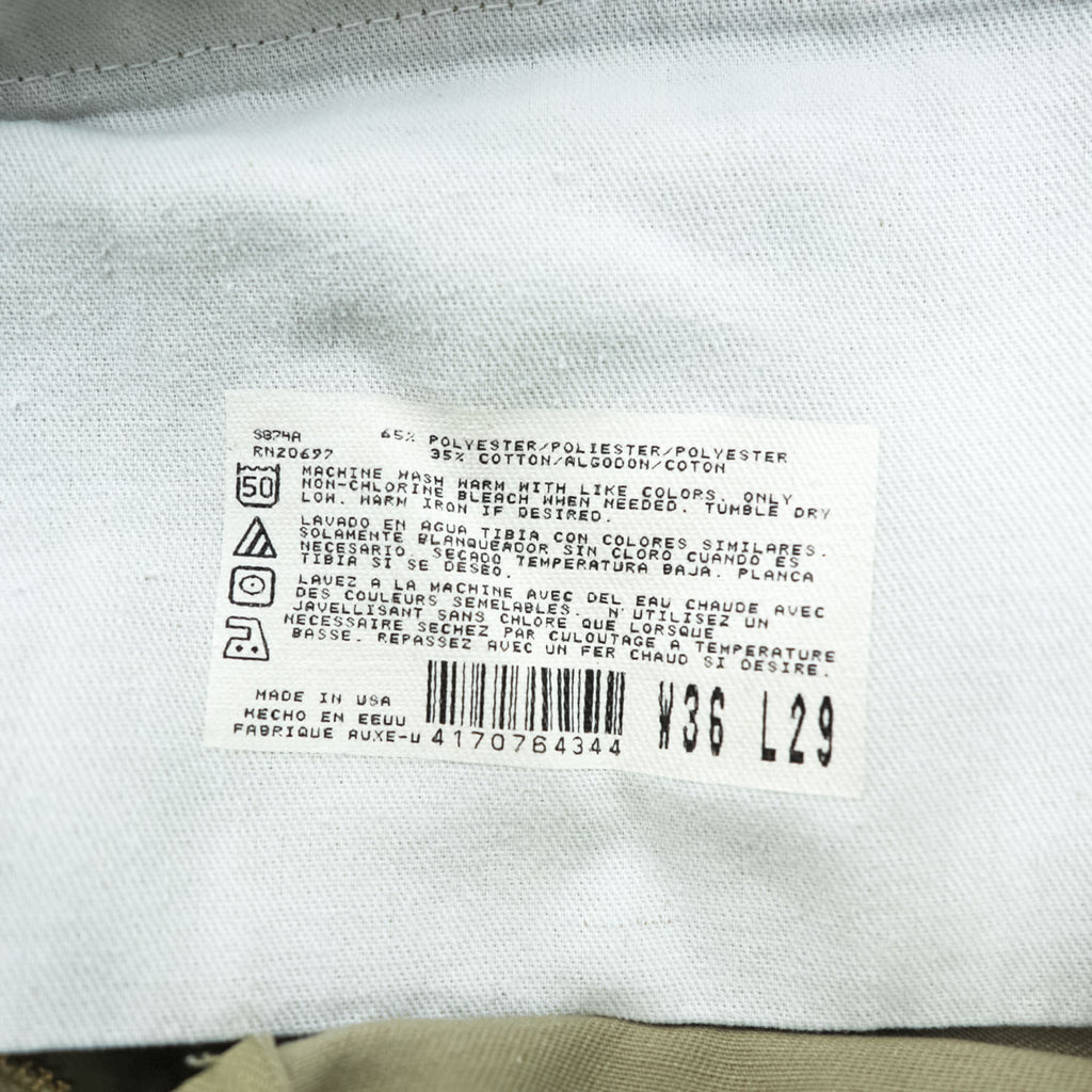 Dickies 90年代 USA製 ヴィンテージ 874 ワークパンツ チノパンツ L ベージュ 圧着タグ TALONジップ S874A
