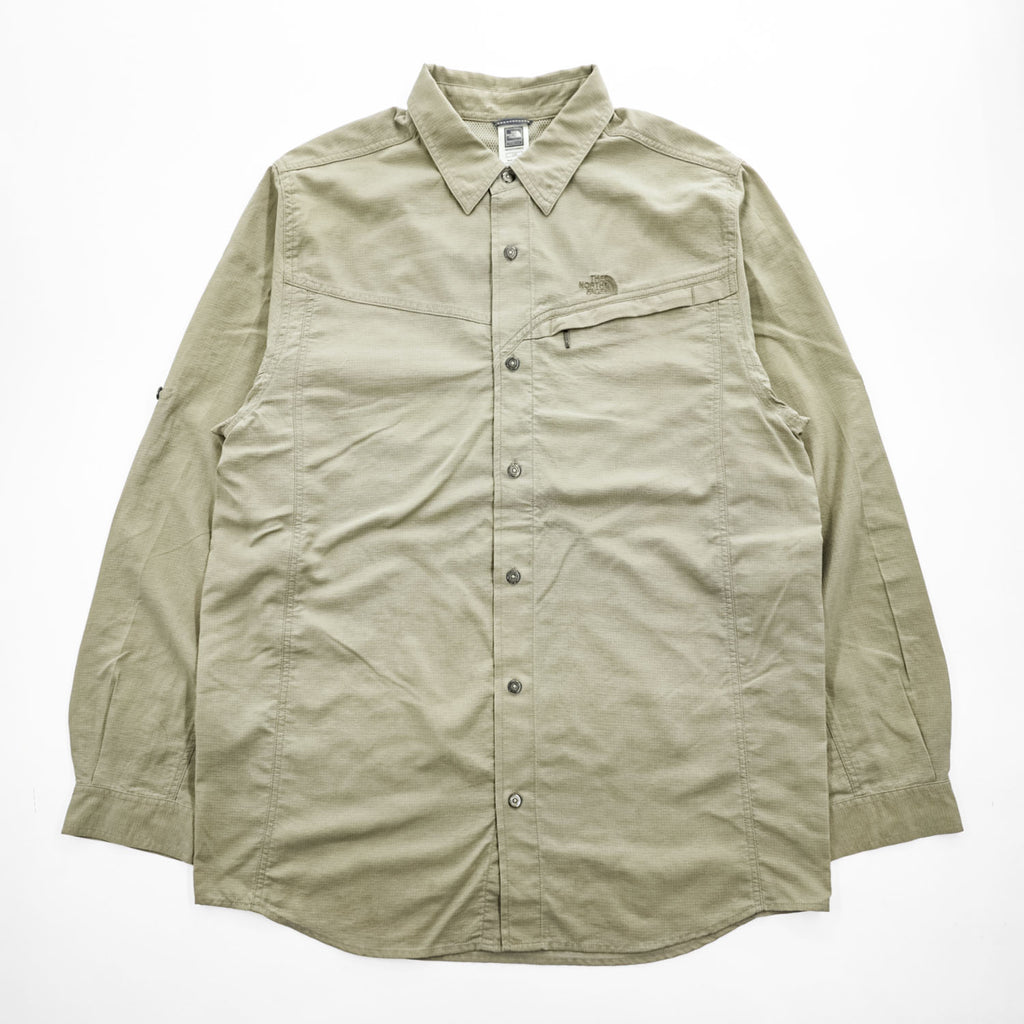 THE NORTH FACE A5シリーズ リップストップ 長袖シャツ L ベージュ メッシュ A5 Series AH5N