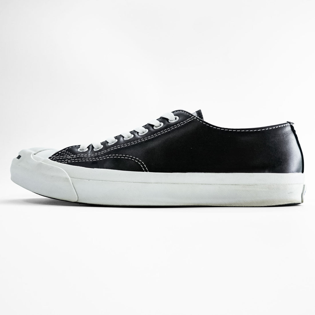 CONVERSE ジャックパーセル Jack Purcell レザースニーカー 27cm ブラック 1B985
