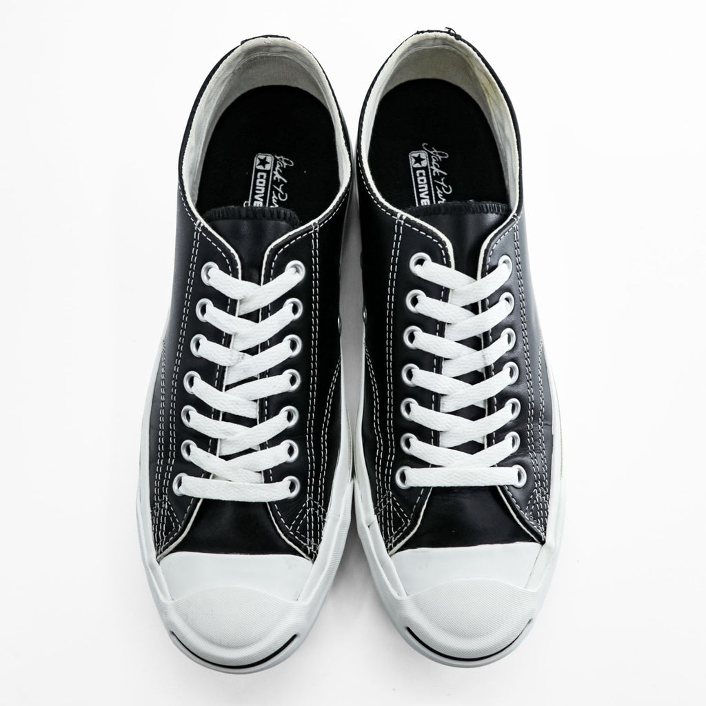 CONVERSE ジャックパーセル Jack Purcell レザースニーカー 27cm ブラック 1B985