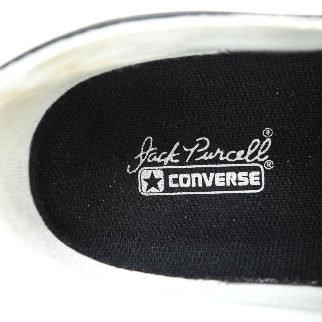 CONVERSE ジャックパーセル Jack Purcell レザースニーカー 27cm ブラック 1B985