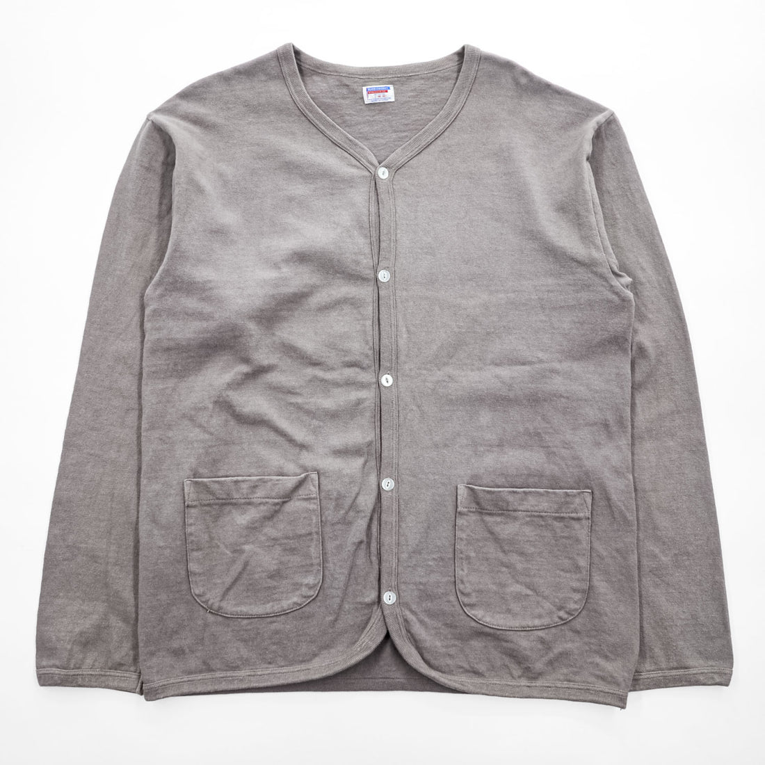 DUBBLE WORKS ( WAREHOUSE ) 日本製 ニット Vネック カーディガン L グレー