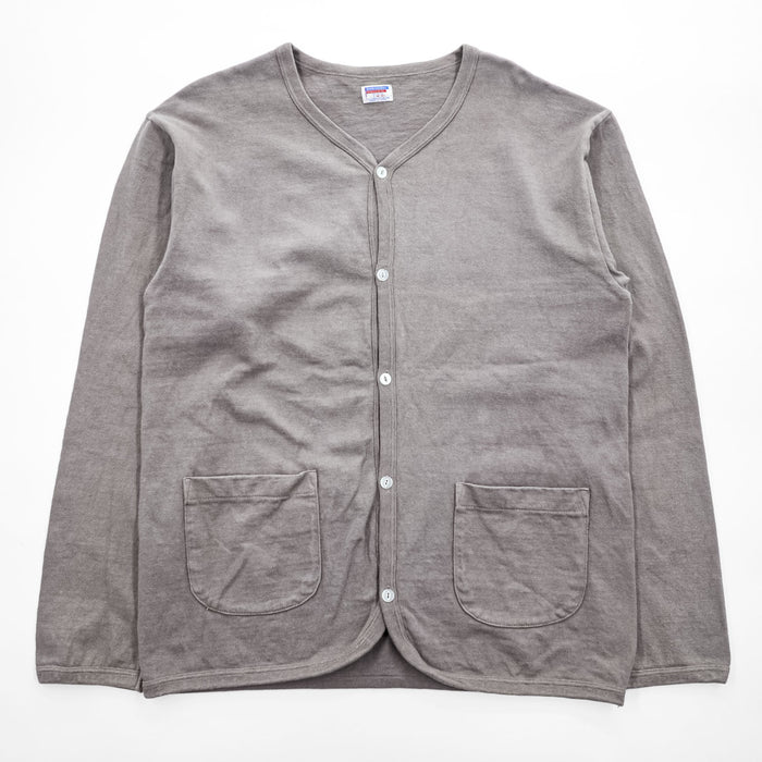DUBBLE WORKS ( WAREHOUSE ) 日本製 ニット Vネック カーディガン L グレー