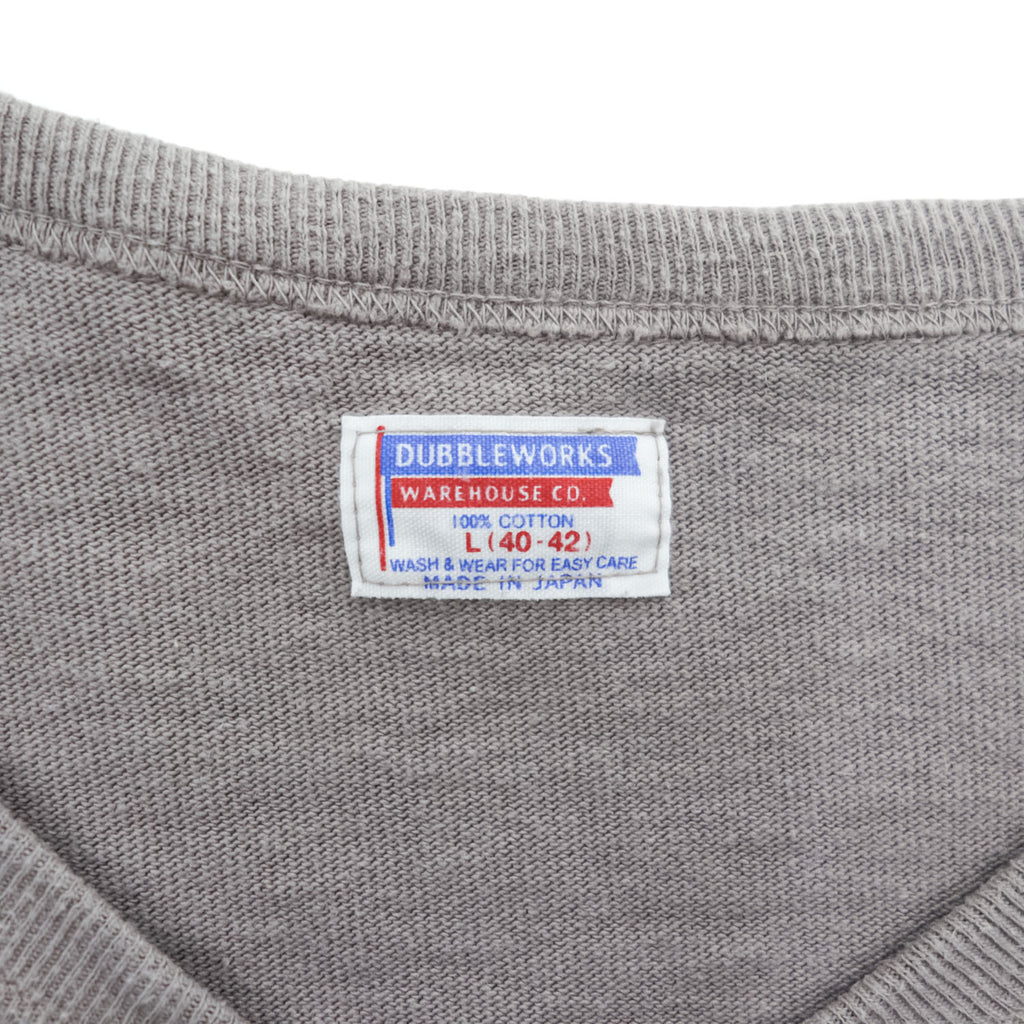 DUBBLE WORKS ( WAREHOUSE ) 日本製 ニット Vネック カーディガン L グレー