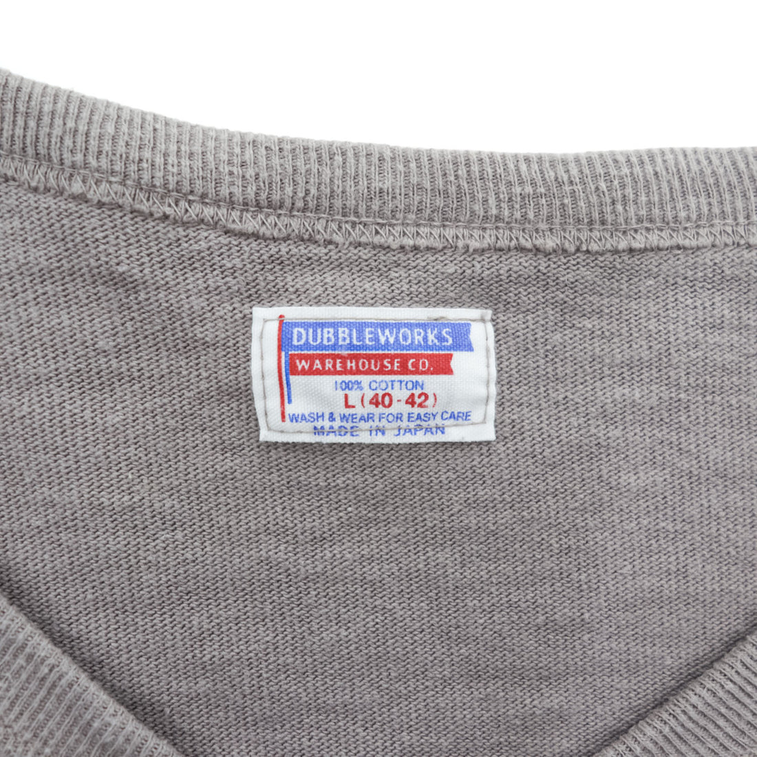 DUBBLE WORKS ( WAREHOUSE ) 日本製 ニット Vネック カーディガン L グレー