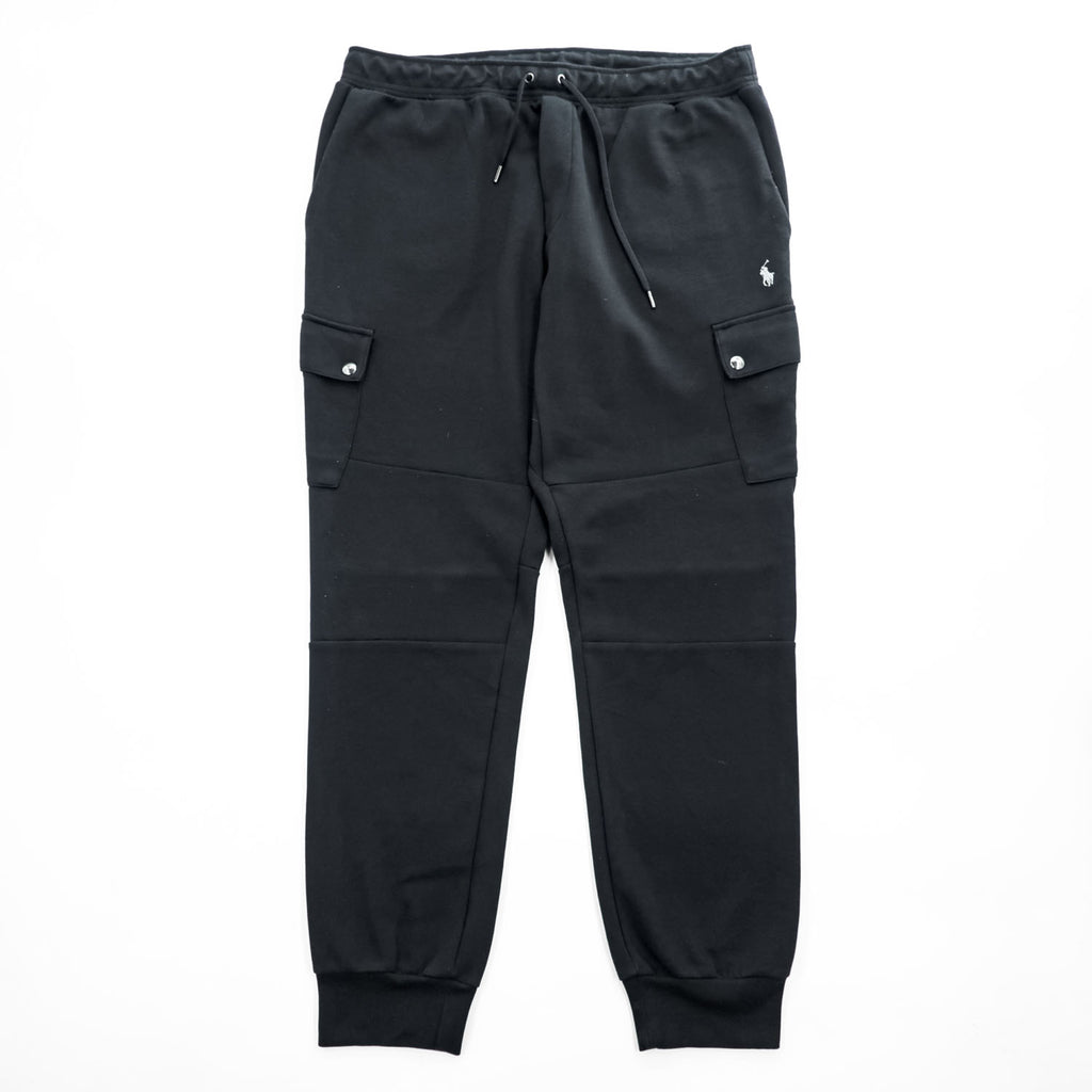 POLO RALPH LAUREN Pony Embroidered Cargo Sweat Jogger Pants Black XL