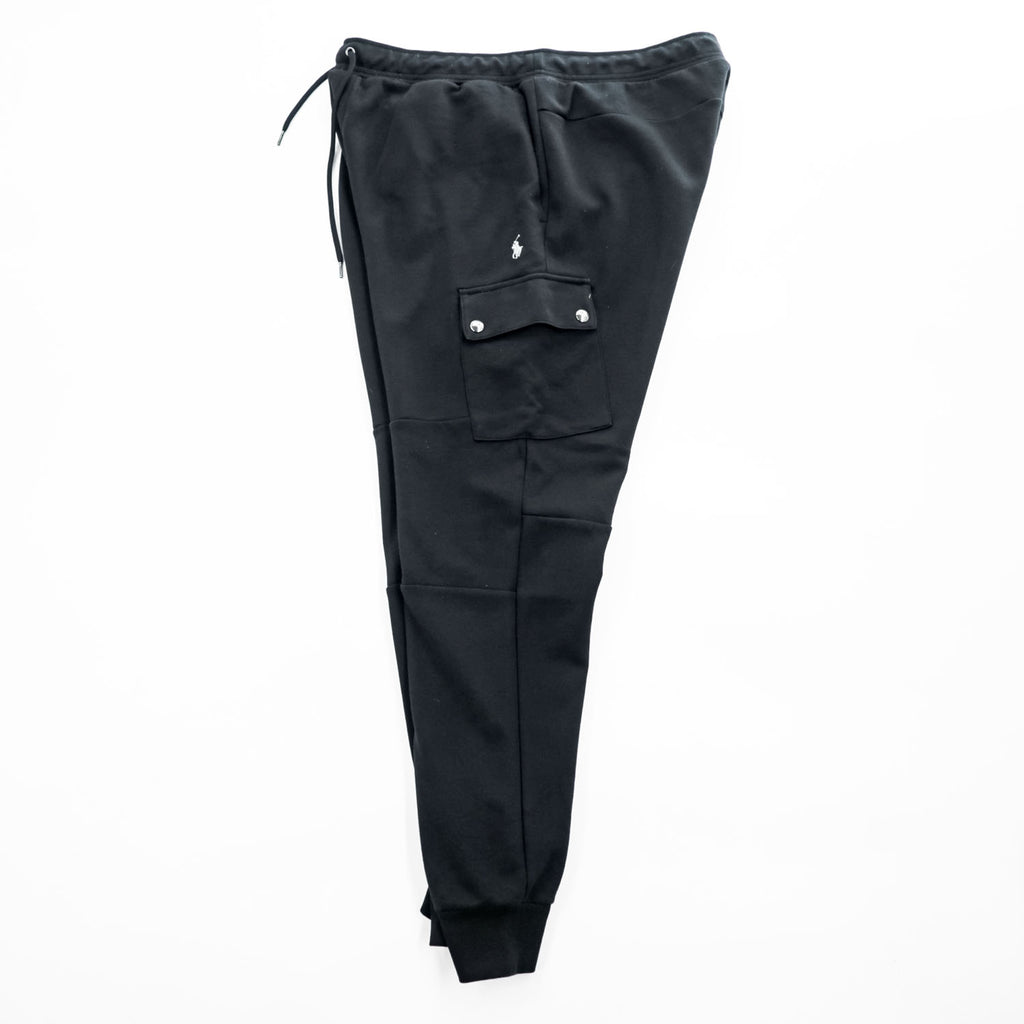 POLO RALPH LAUREN Pony Embroidered Cargo Sweat Jogger Pants Black XL