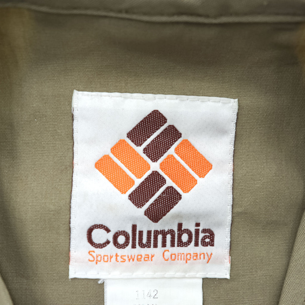 Columbia 1980s Vintage Vest, Size S, Beige, 65/35 Cloth, Item No. 1142