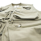 Columbia 1980s Vintage Vest, Size S, Beige, 65/35 Cloth, Item No. 1142