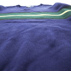 Polo Ralph Lauren 90年代 Vネック ニット セーター XL ネイビー ローゲージ 100％コットン