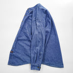Dickies 長袖デニムシャツ L インディゴ ブルー ボタンダウン 胸ポケット GL300SNB
