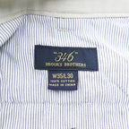 Brooks Brothers チノパンツ コットン 2タック スラックス L ベージュ ワイド プリーツ ダブルカフス
