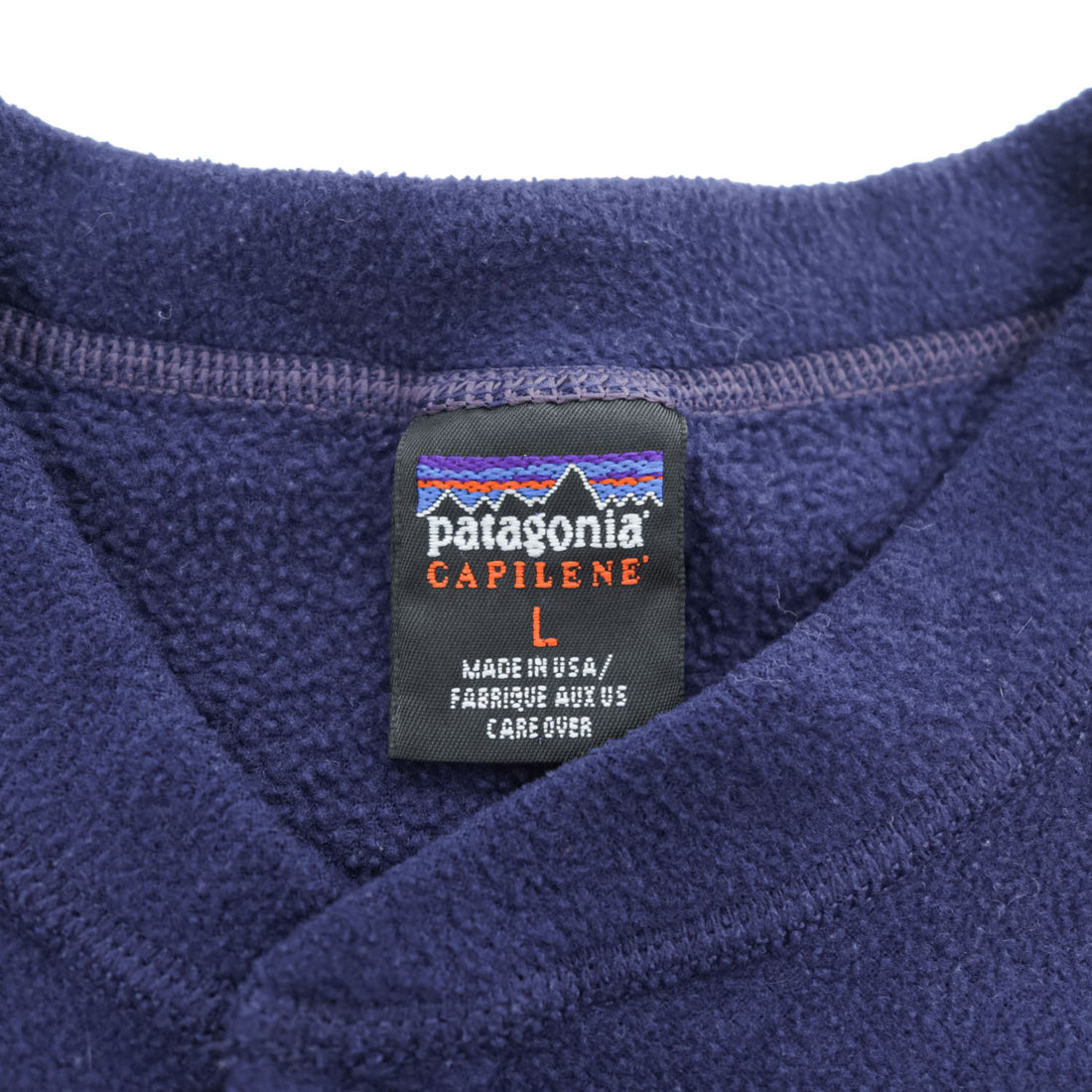 Patagonia USA製 90年代 キャプリーン CAPILENE ヘンリーネック フリーストップ プルオーバー L ネイビー 99年製 ハーフボタン