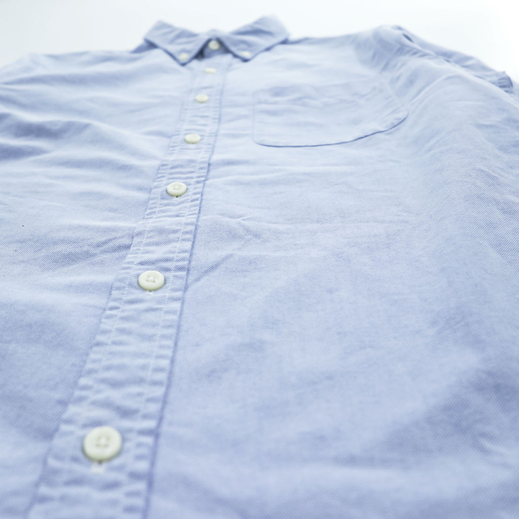DENIM & SUPPLY RALPH LAUREN 長袖 オックスフォードシャツ S ブルー ボタンダウン 胸ポケット