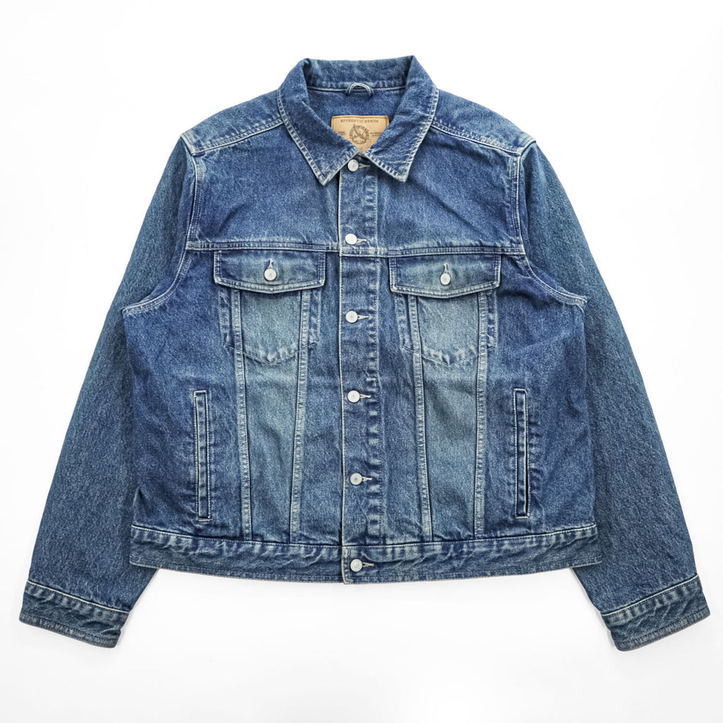Eddie Bauer デニムジャケット Gジャン XL インディゴ ブルー コーデュロイ切替