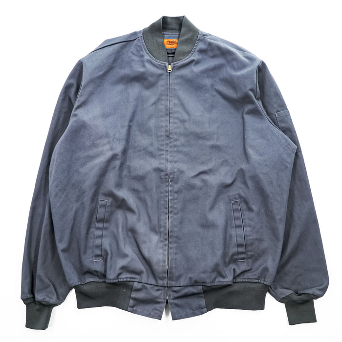 90s Vintage Work Bomber Jacket CINTAS ワーク ボンバージャケット ジップアップ ブルゾン XL グレー 90年代