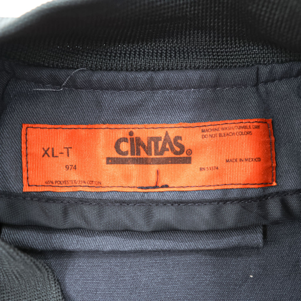 90s Vintage Work Bomber Jacket CINTAS ワーク ボンバージャケット ジップアップ ブルゾン XL グレー 90年代