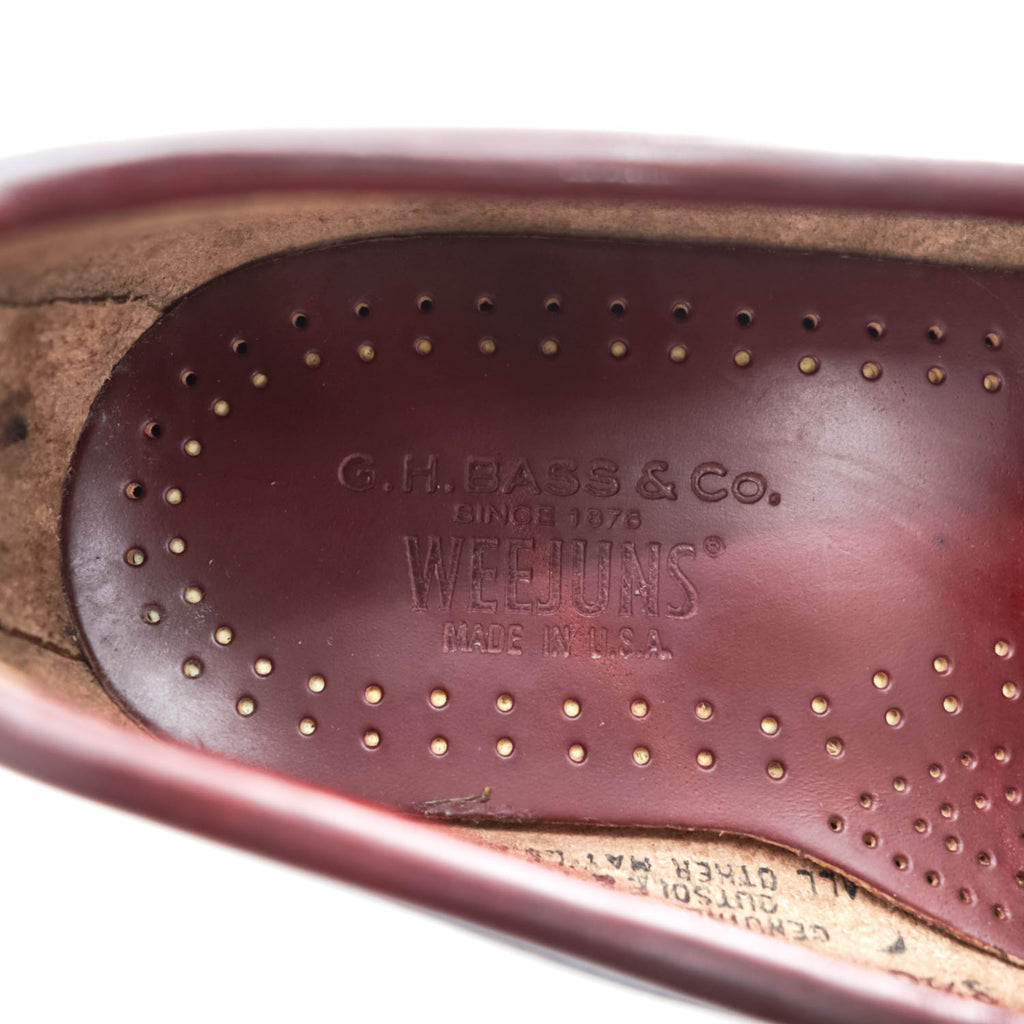 G.H.BASS 米国製 デッドストック USA製 WEEJUNS レザー ペニーローファー LEAVITT PENNY 26.5cm アイビー N731 未使用品