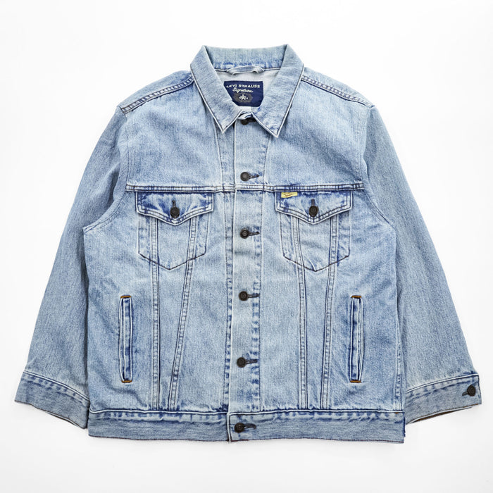 LEVI STRAUSS Signature 00年代 デニム トラッカージャケット Gジャン L ライトブルー インディゴ