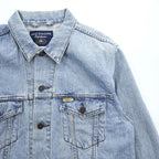 LEVI STRAUSS Signature 00年代 デニム トラッカージャケット Gジャン L ライトブルー インディゴ